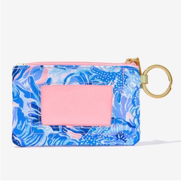 LILLY PULITZER Key Chain ID Case - Picture 2 of 5